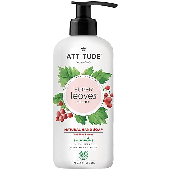 Attitude Super Leaves Natural Hand Soap Red Vine Leaves - Handseife...