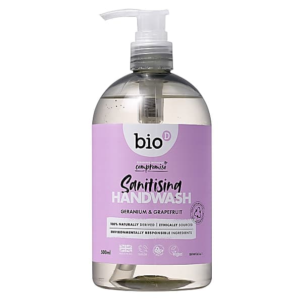 Bio-D Sanitising Hand Wash Geranium & Grapefruit - Antibakterielle ...