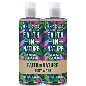 Faith in Nature Lavender & Geranium Duschgel & Schaumbad Doppelpack