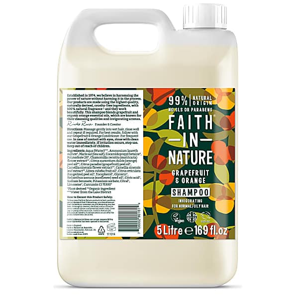 Faith in Nature Grapefruit & Orange Shampoo - 5L
