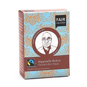 Fair Squared Coconut Hair Soap Greasy 80g - Feste Haarseife