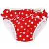 ImseVimse Schwimmwindel Rot mit Rüschen (XL 11 - 14 kg)