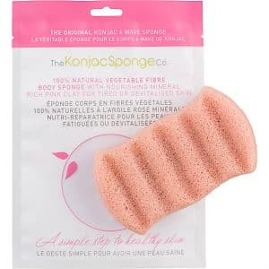 Konjac 6 Wave Body Konjac Sponge Pinkfarbener Ton - für müde oder g...