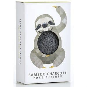 Konjac Mini Bamboo Charcoal Faultier - für feine Poren