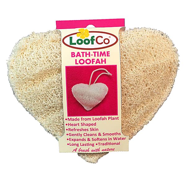 LoofCo Bath-Time Loofah - Luffa in Herzform