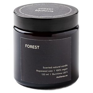 Mulieres Natural Candle Forest - Kerze aus Rapsöl mit Waldduft