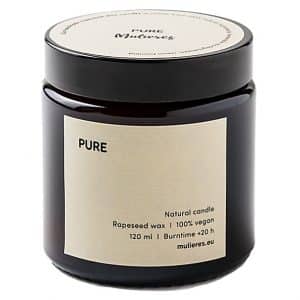 Mulieres Natural Candle Pure - Kerze aus Rapsöl ohne Duftstoffe