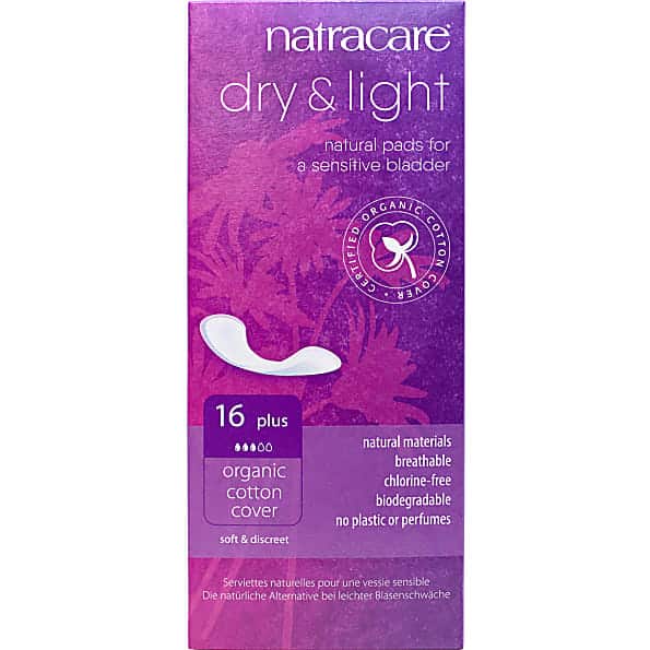 Natracare Dry & Light Incontinence pads Plus - Einlagen bei Blasens...