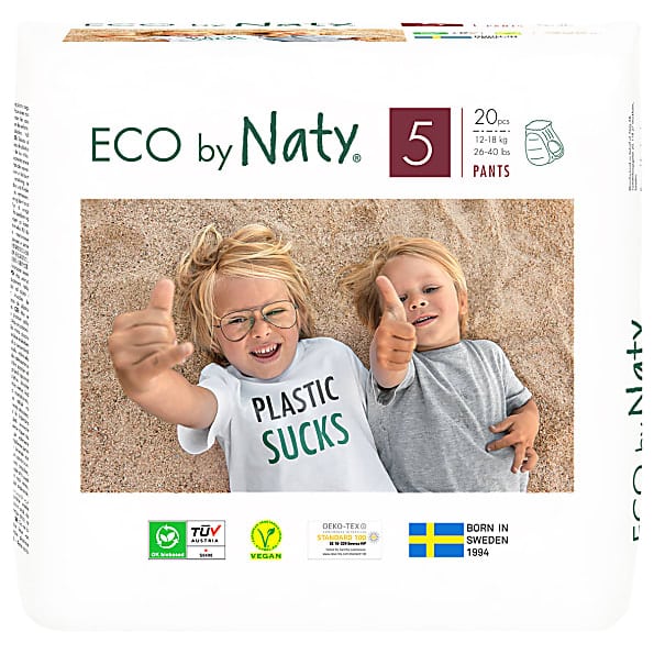 Eco by Naty Babypflege Höschenwindeln: Größe 5 Junior