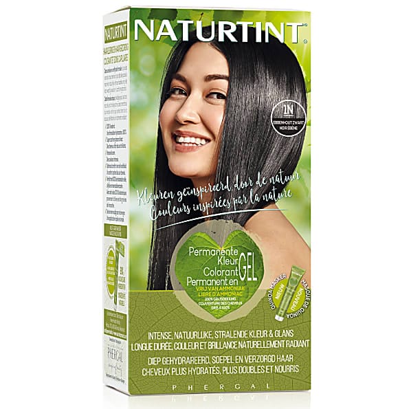 Naturtint Permanent Natürliche Haarfarbe - 1N Ebony Black - Tiefsch...