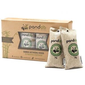 Pandoo Lufterfrischer aus Bambus Aktivkohle 4x75g