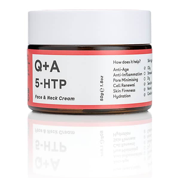 Q+A 5-HTP Face & Neck Cream - Tagescreme gegen die ersten Zeichen d...