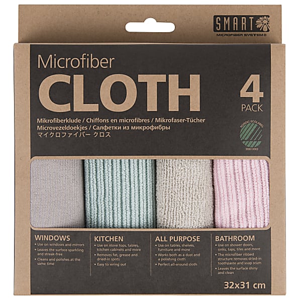 Smart Microfaser Tücher 4er Pack Pink-Turquoise