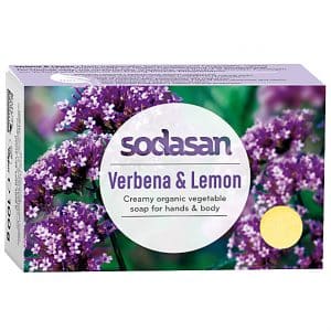 Sodasan Seifenstück Verbena & Lemon 100g