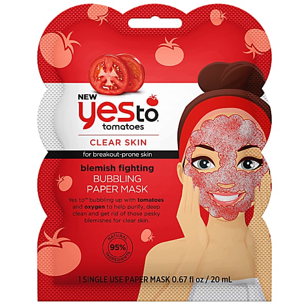 Yes to Tomatoes Blemish Fighting Bubbling Paper Mask - Schäumende G...