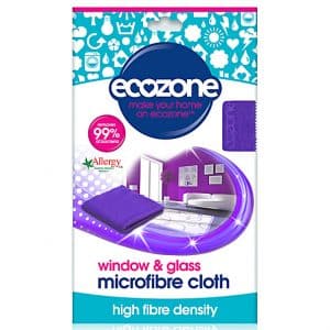 Ecozone Microfasertuch für Fenster und Gläser