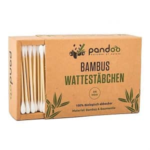 Pandoo Bambus Wattestäbchen - 100 % biologisch abbaubar