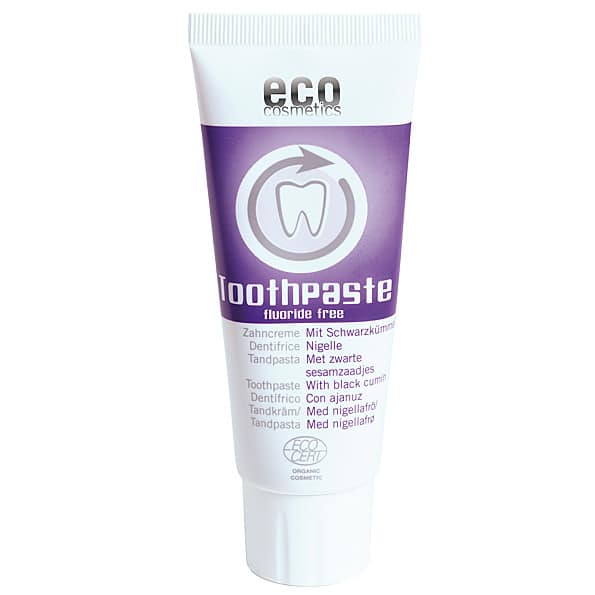 eco cosmetics Zahnpaste mit Schwarzkümmel -  ohne Flour