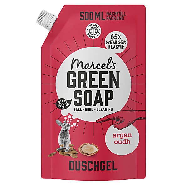 Marcel's Green Soap Duschgel Nachfüllpack Argan & Oudh (500ml)