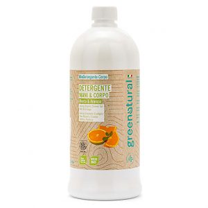 Greenatural BIO - FLÜSSIGSEIFE Minze & Orange FÜR HÄNDE UND KORPER ...