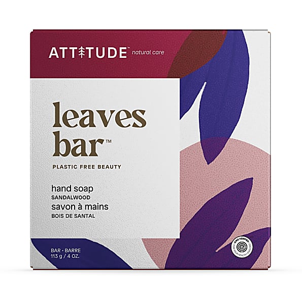 Attitude Leaves Bar Handsoap Sandalwood - Handseife