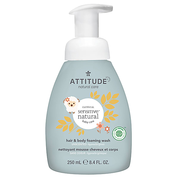 Attitude sensitive natural baby care 2in1 Hair and Body Foaming Was...