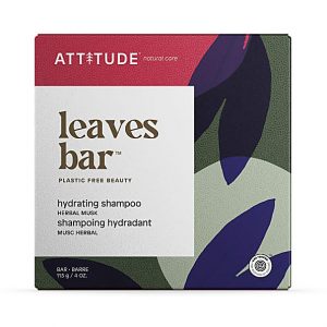 Attitude Leaves Bar Hydrating Shampoo Herbal Musk - Plastikfreies S...