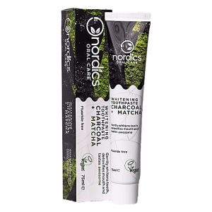 Nordics Natural Whitening Toothpaste Nordics Charcoal + Matcha - Ak...