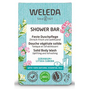 Weleda Shower Bar Feste Duschpflege Geranium