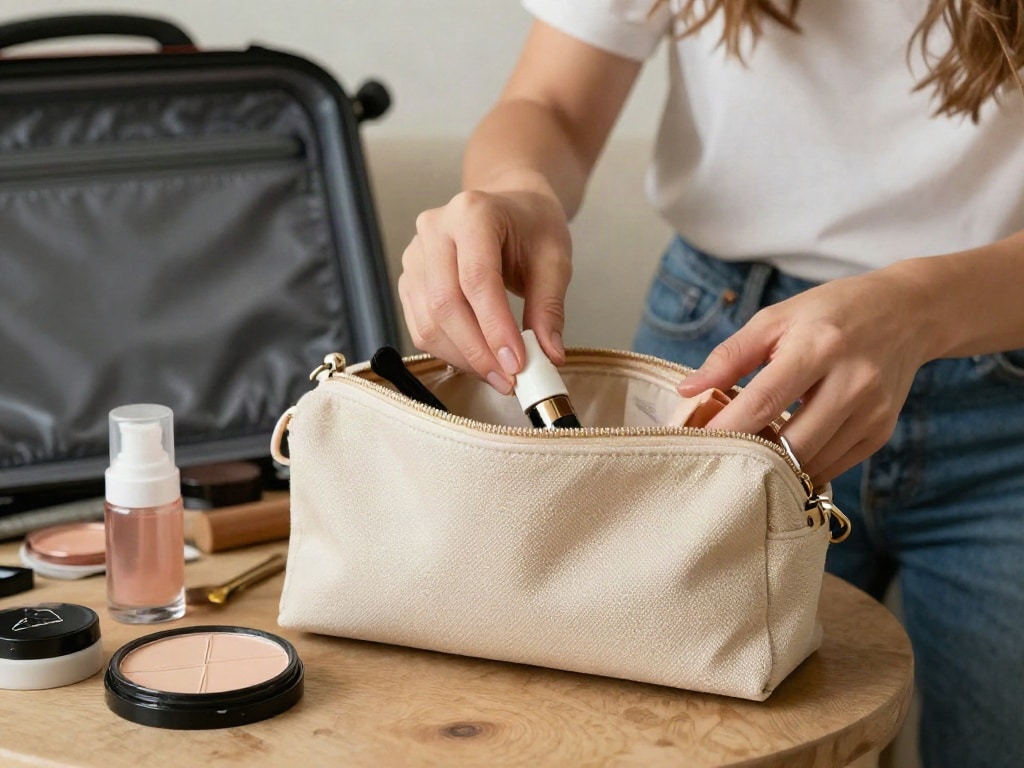 Gesichtspflege auf Reisen